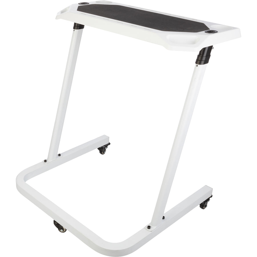 RAD Cycle Bike Desk Rolling Laptop Cart Adjustable Standing Desk with Cupholders Image 1