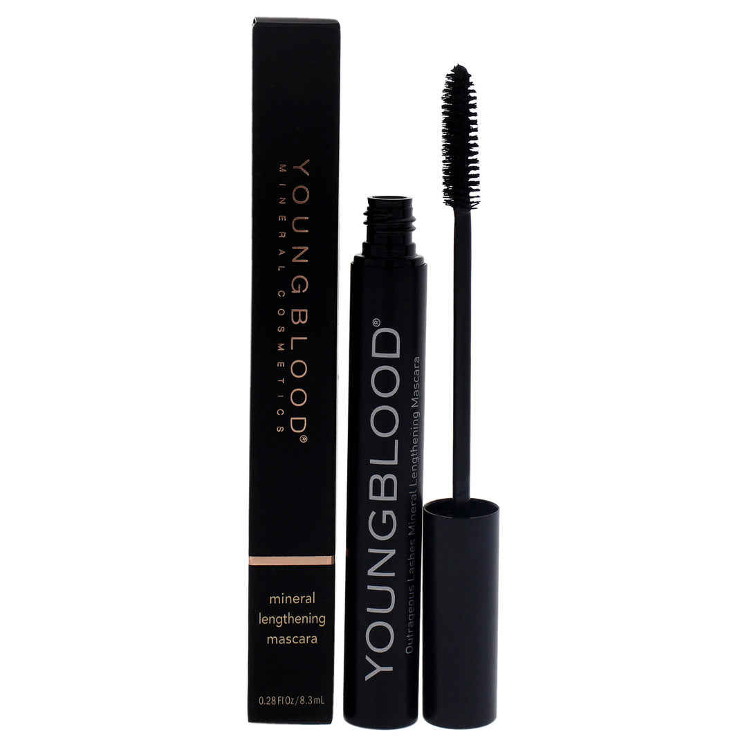 Youngblood Outrageous Lashes Mineral Lengthening Mascara - Blackout Mascara 0.28 oz Image 1