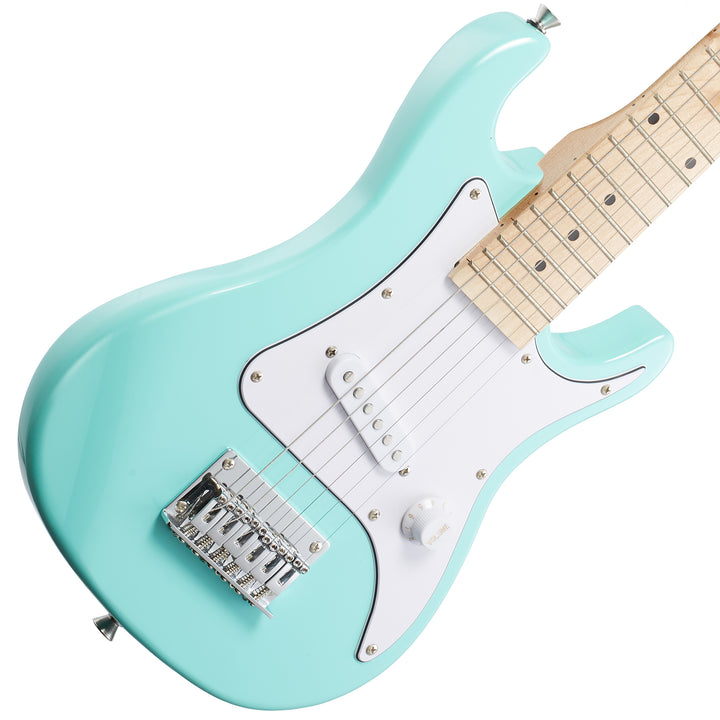 Ashthorpe 30" Beginner Teal Electric Guitar and Amplifier Kids Starter Bundle Kit with Gig Bag Image 3