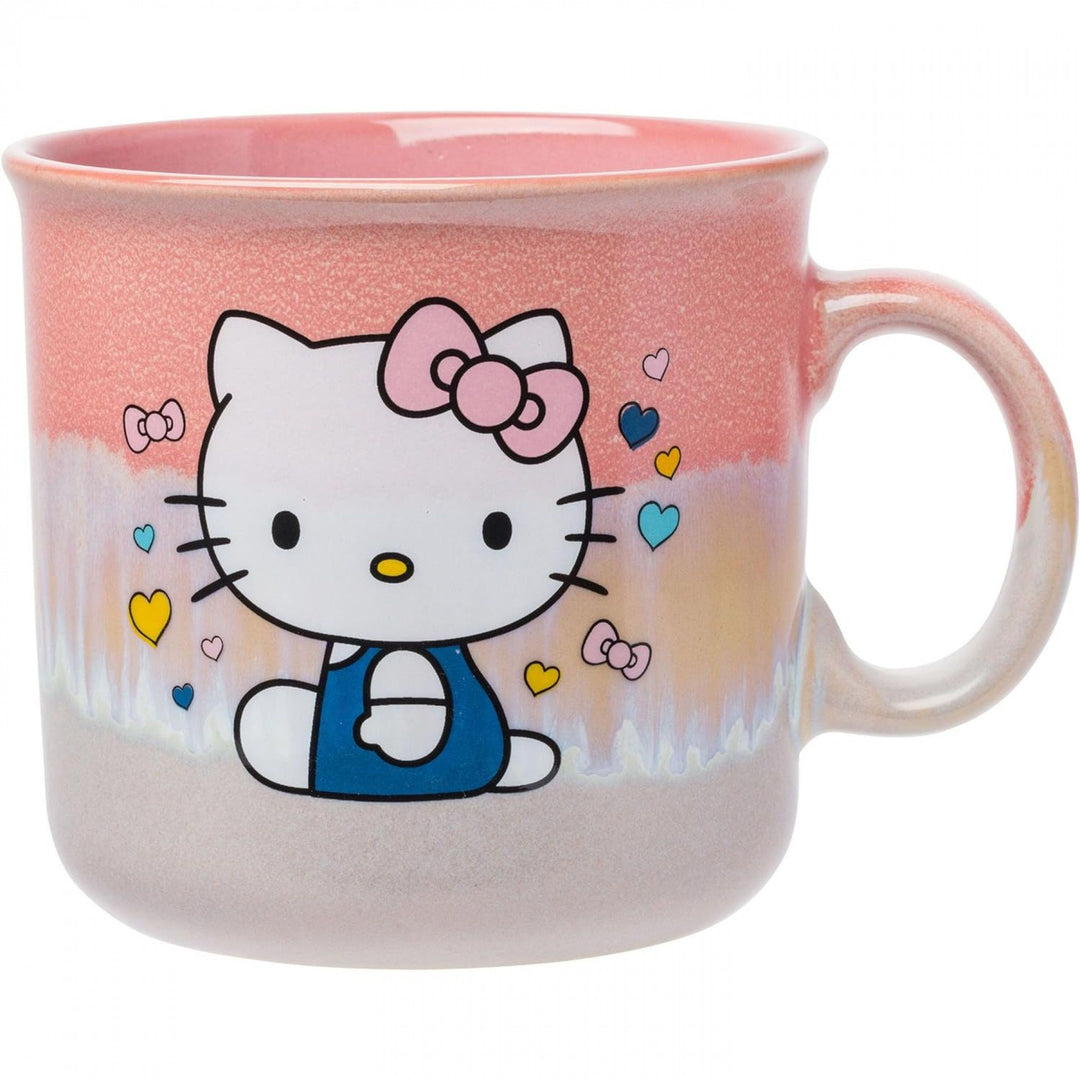 Hello Kitty Pastel Drips Jumbo 20 Ounce Ceramic Glaze Mug Image 1