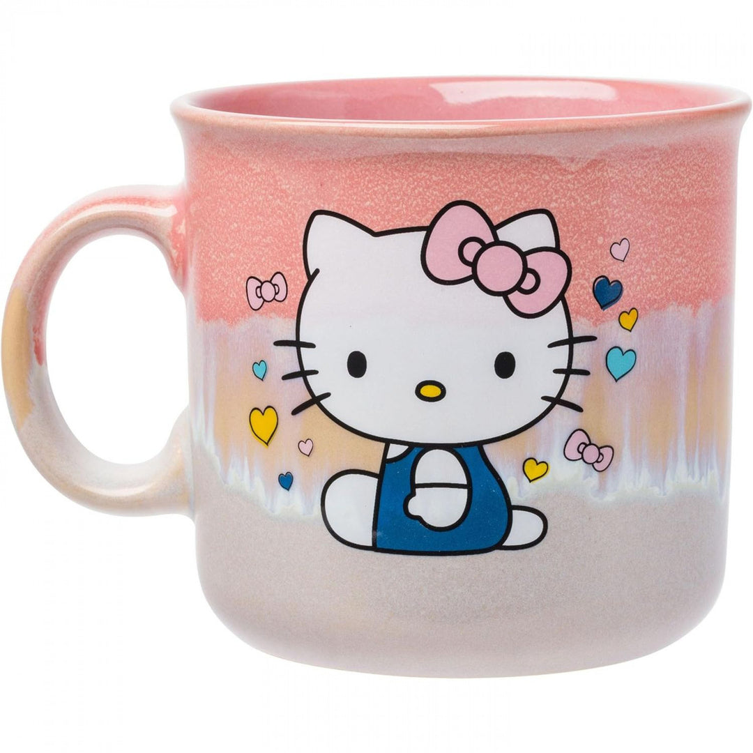 Hello Kitty Pastel Drips Jumbo 20 Ounce Ceramic Glaze Mug Image 2