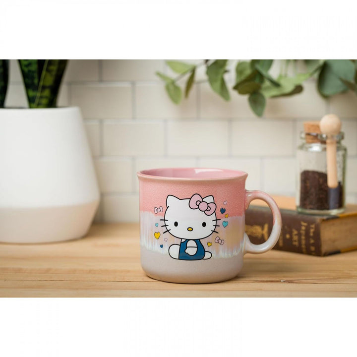 Hello Kitty Pastel Drips Jumbo 20 Ounce Ceramic Glaze Mug Image 4