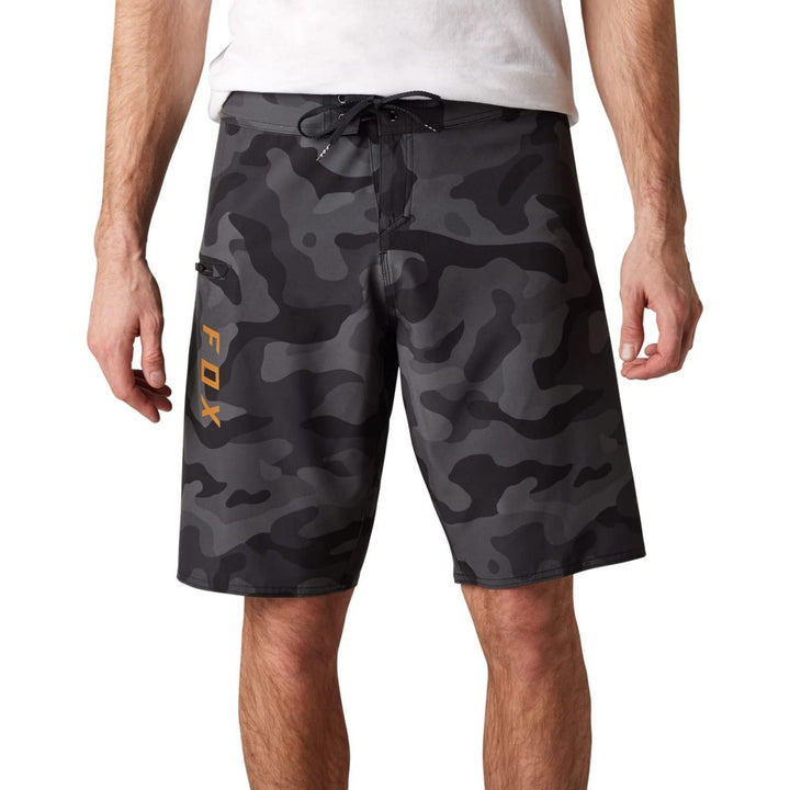 Fox Racing 21" Camo Stretch Boardshorts Mens Black Standard Overhead Model Image 1