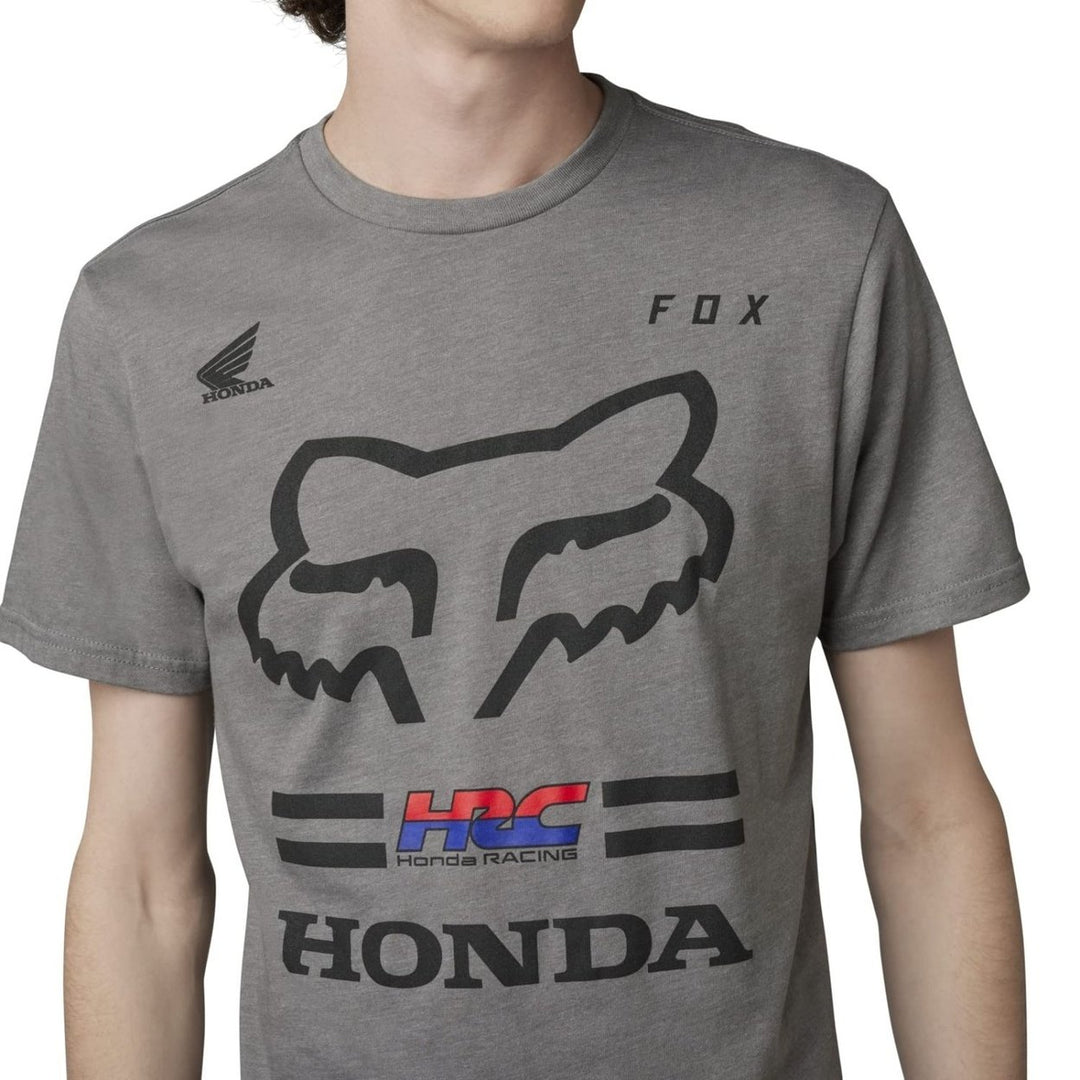 Fox Racing Mens Standard Fox X Honda Premium Short Sleeve Tee BLACK Image 4