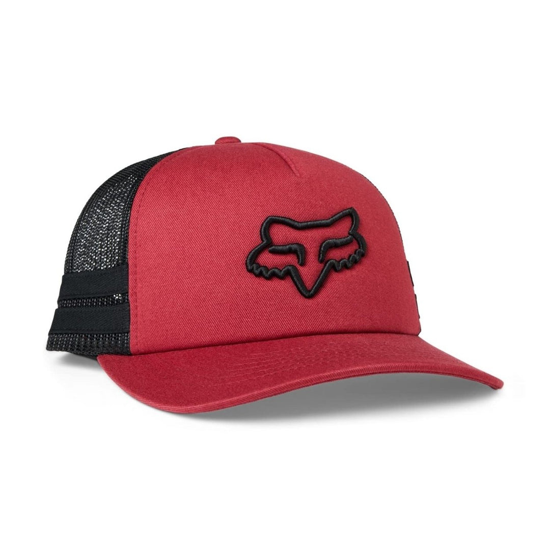 Fox Racing Womens Trucker Hat Boundary Scarlet One Size Adjustable Cap Image 2