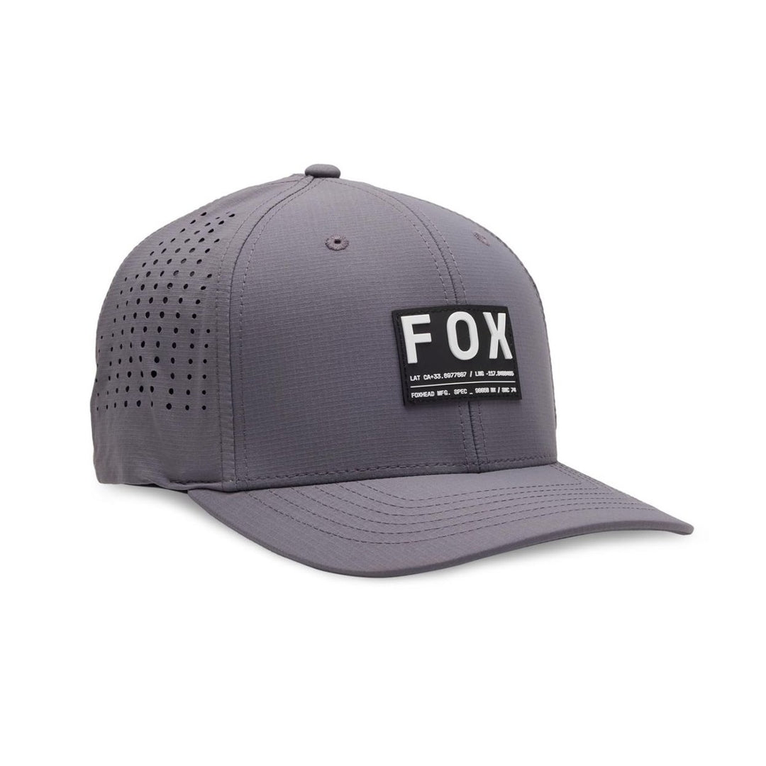 Fox Racing Non Stop Tech Flexfit Cap STL Gray Mens Adjustable Hat Image 1