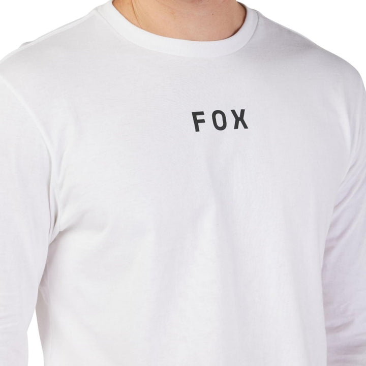 Fox Racing Mens Flora Ls Prem Tee OPT WHT Image 3