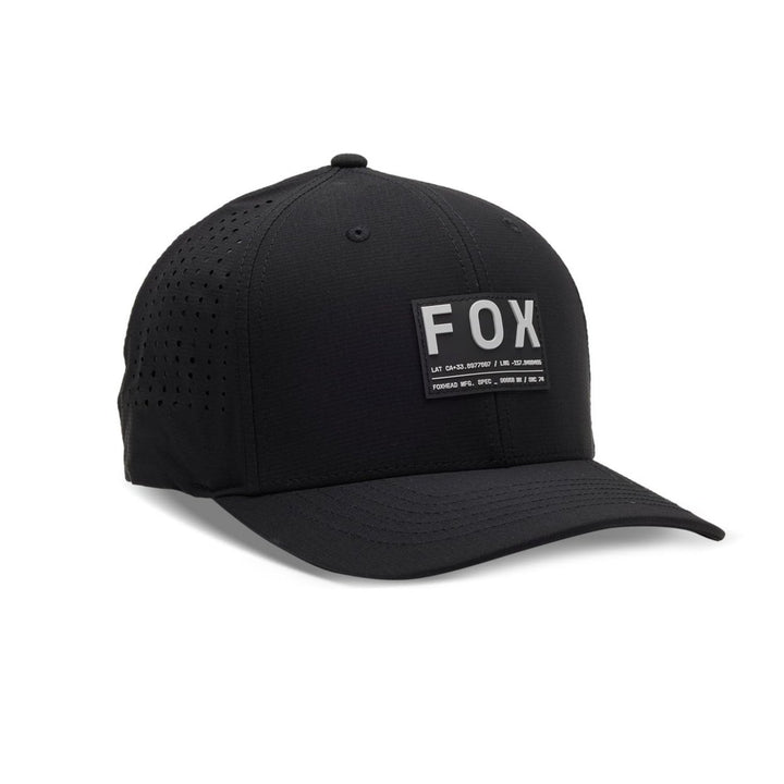 Fox Racing Mens Non Stop Tech Flexfit Hat Black MDNT Size Medium Large Image 1