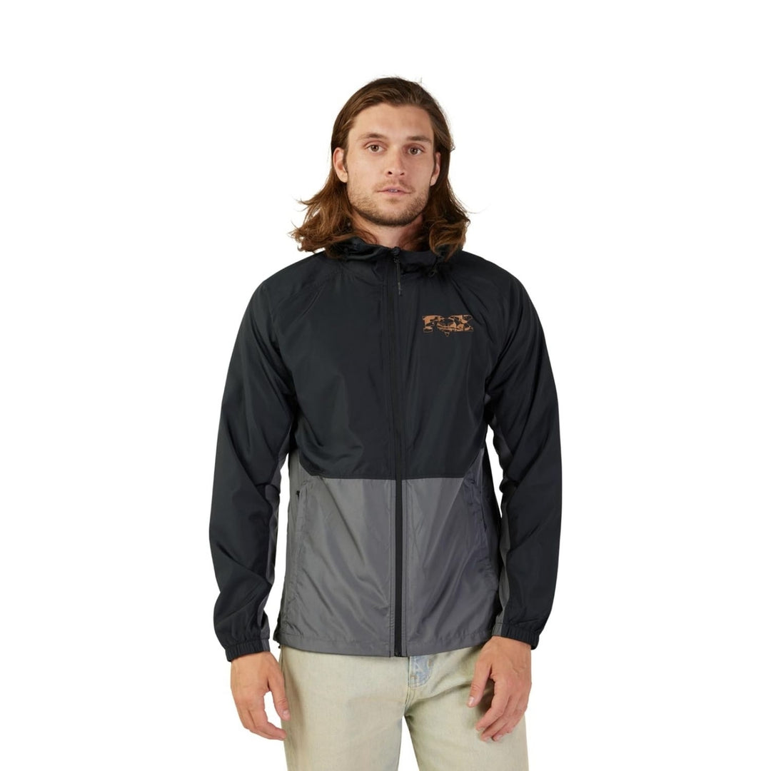 Fox Racing Mens Cienega Windbreaker BLK Image 2