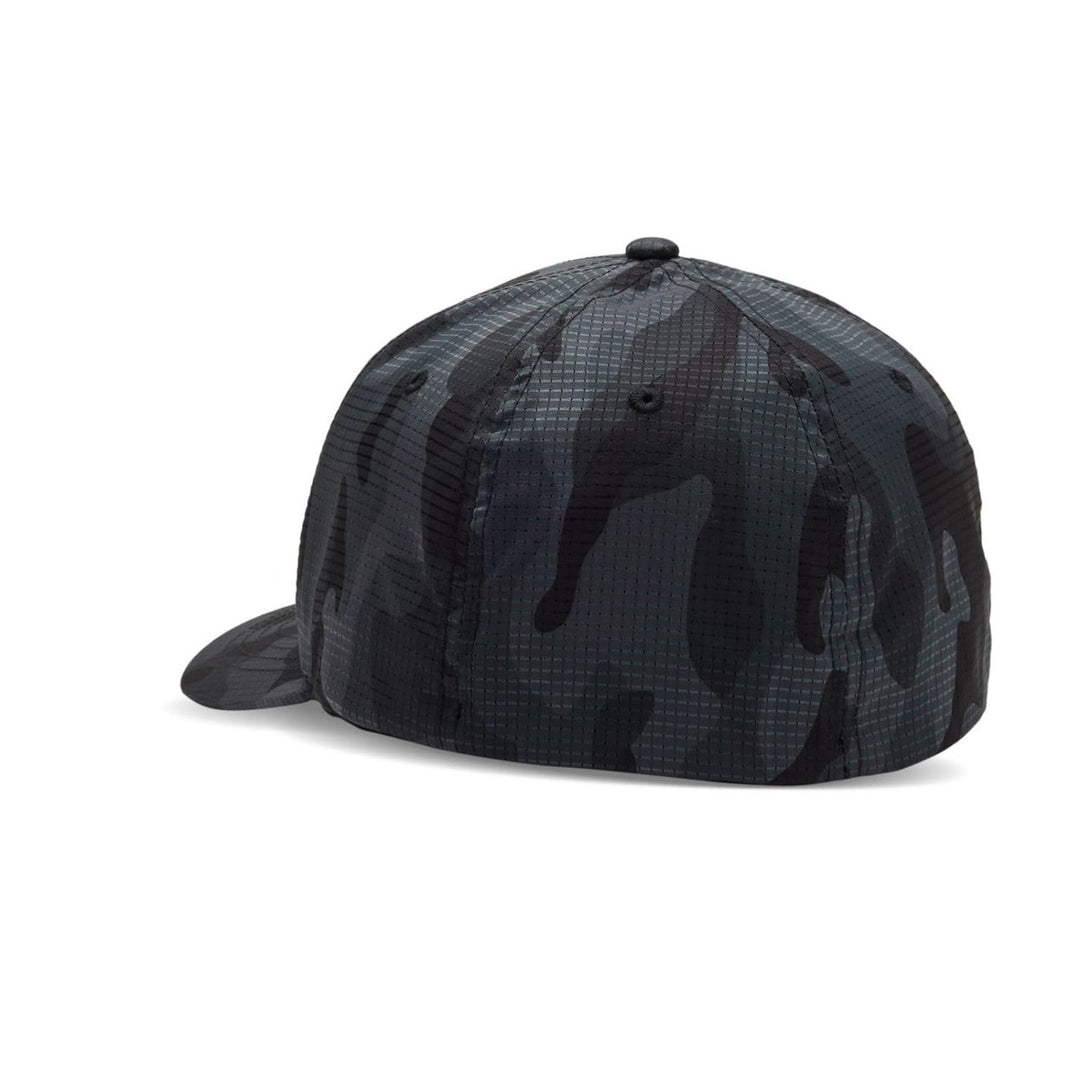 Fox Racing Mens Flexfit Hat Black Camo Fox Head Tech Cap Size Adjustable Image 1