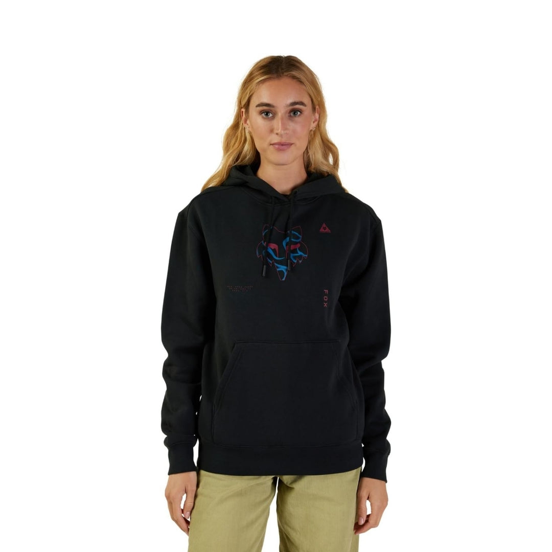 Fox Racing Womens Withered Fleece Po BLACK Image 2