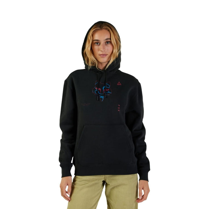 Fox Racing Womens Withered Fleece Po BLACK Image 4