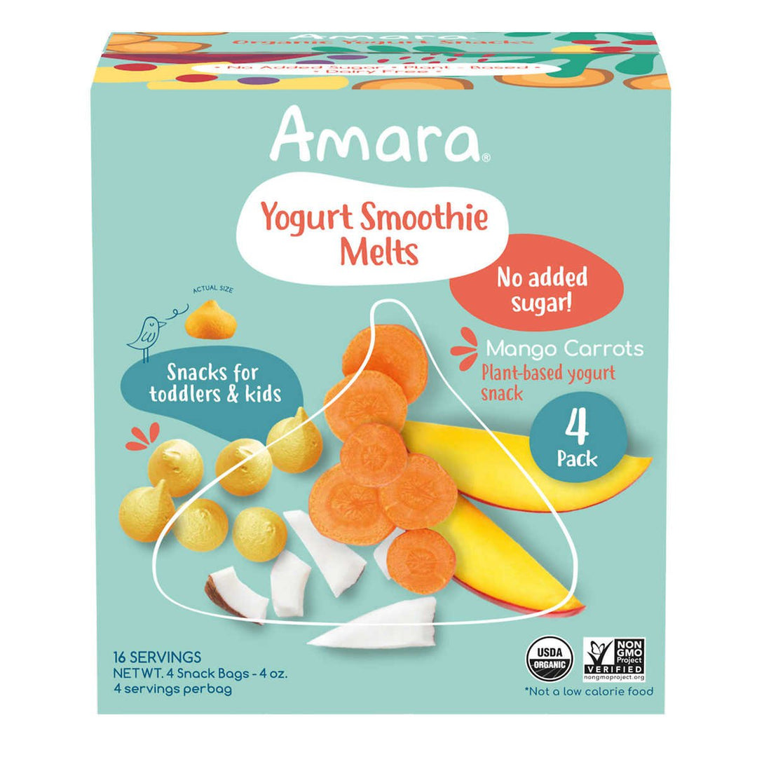 Amara Organic Yogurt Smoothie Melts 1 Ounce (Pack of 4) Image 1