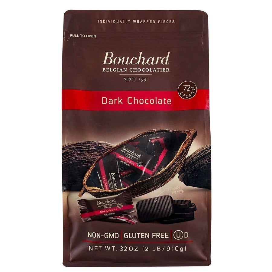 Bouchard Belgian Napolitains Premium Dark Chocolate 32 Ounce Image 1