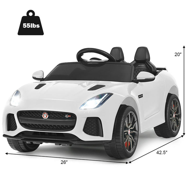 Costway 12V Jaguar F-Type SVR Licensed Kids Ride On Car Motorized Vehicle w/ MP3 Navy Image 4