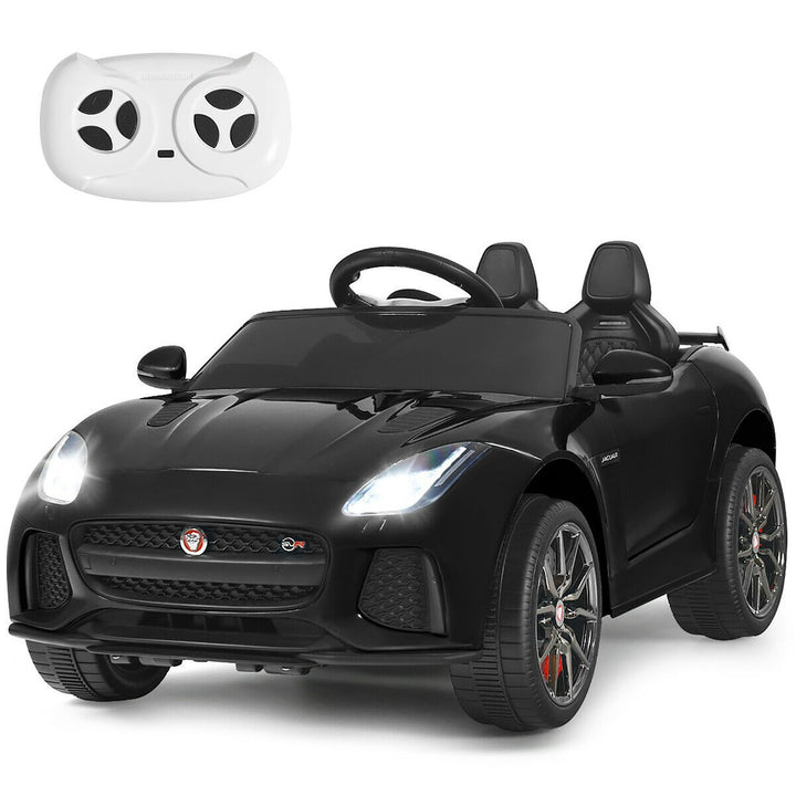 Costway 12V Jaguar F-Type SVR Licensed Kids Ride On Car Motorized Vehicle w/ MP3 Navy Image 4