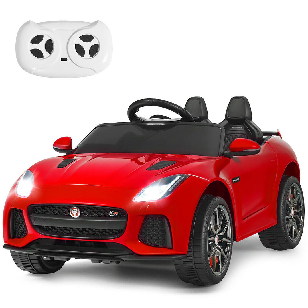 Costway 12V Jaguar F-Type SVR Licensed Kids Ride On Car Motorized Vehicle w/ MP3 Navy Image 6