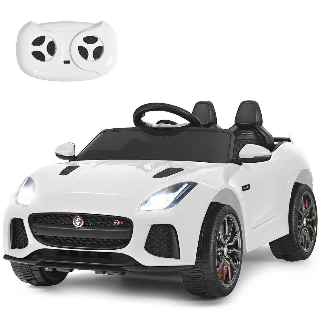 Costway 12V Jaguar F-Type SVR Licensed Kids Ride On Car Motorized Vehicle w/ MP3 Navy Image 7