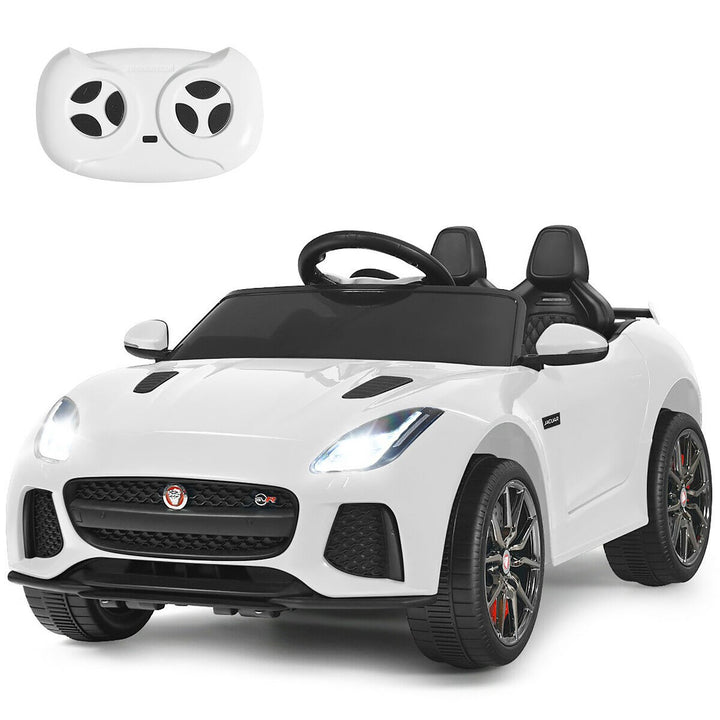 Costway 12V Jaguar F-Type SVR Licensed Kids Ride On Car Motorized Vehicle w/ MP3 Navy Image 7