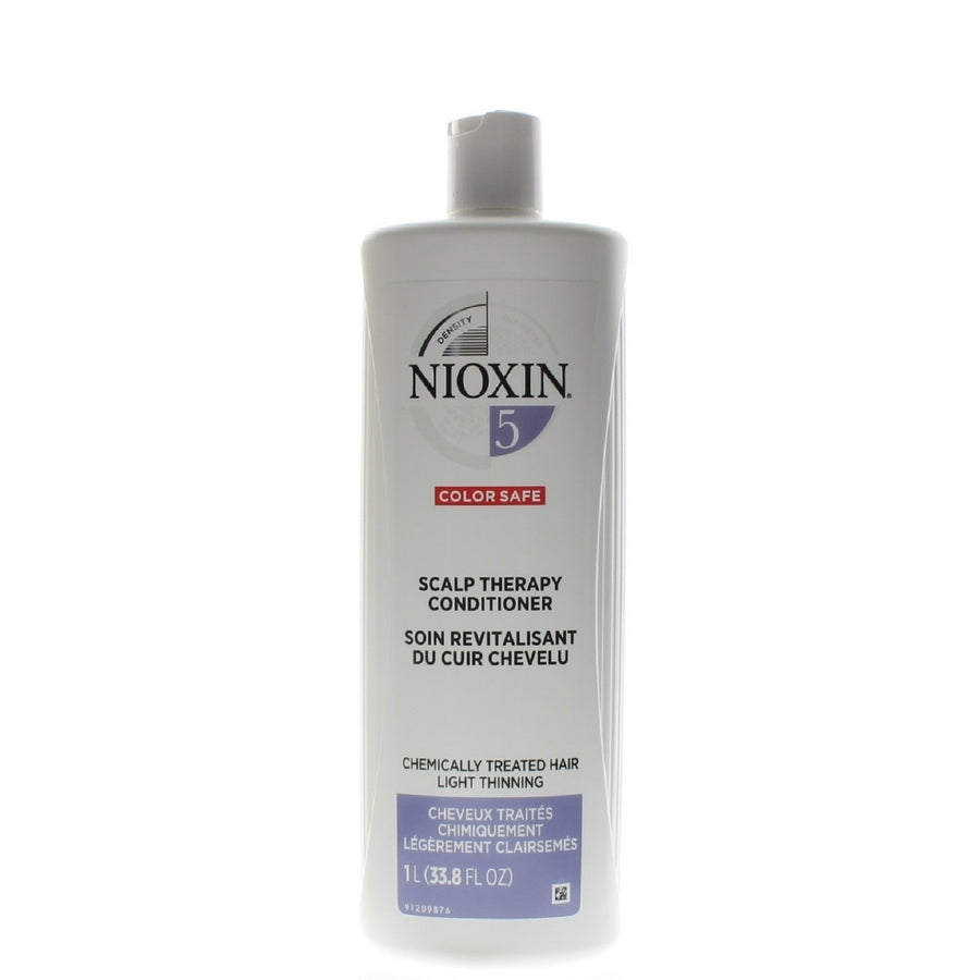Nioxin System 5 Scalp Therapy Conditioner, Medium To Coarse 33.8oz/1 Liter Image 1