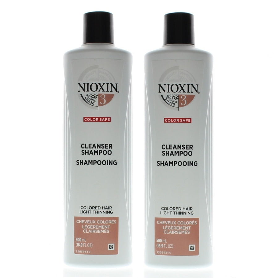 Nioxin System 3 Cleanser Shampoo 16.9oz/500ml (2 Pack) Image 1