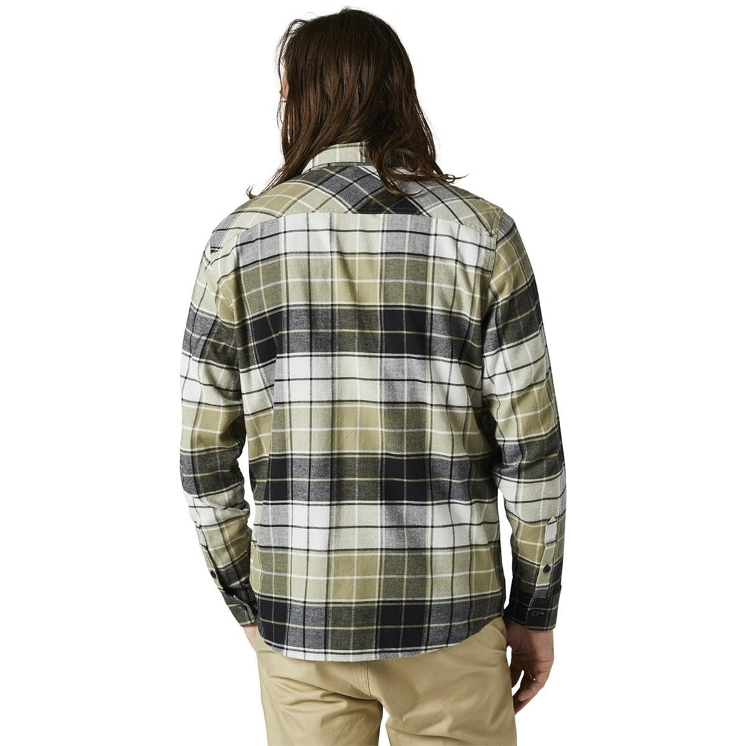 FOXR GRAINZ Utility Flannel Shirt 29058-374 Bark Color Size Adjustable Fit Image 1