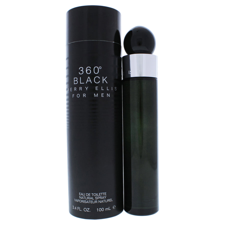 360 Black by Perry Ellis for Men - 3.4 oz EDT Spray Image 1