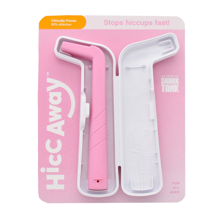 HiccAway Instant Hiccup Relief Device with Carrying Case Travel Size Clean Image 2