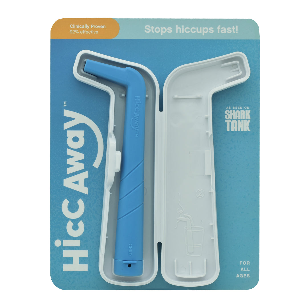 HiccAway Instant Hiccup Relief Device with Carrying Case Travel Size Clean Image 3