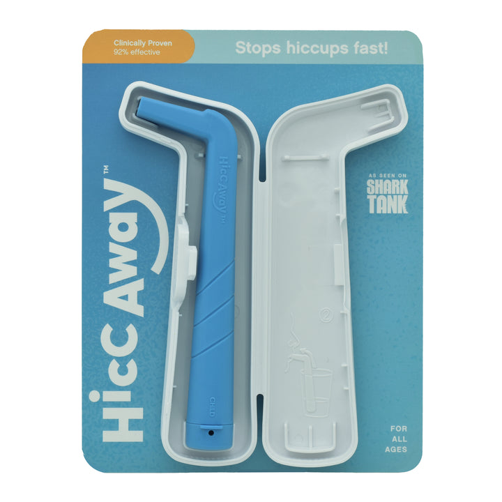 HiccAway Instant Hiccup Relief Device with Carrying Case Travel Size Clean Image 3