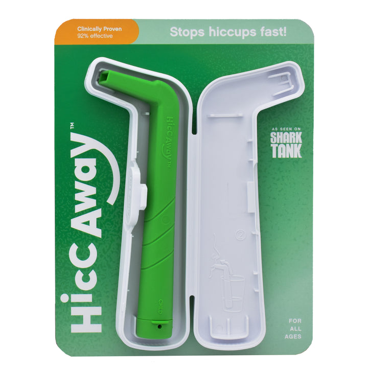 HiccAway Instant Hiccup Relief Device with Carrying Case Travel Size Clean Image 4