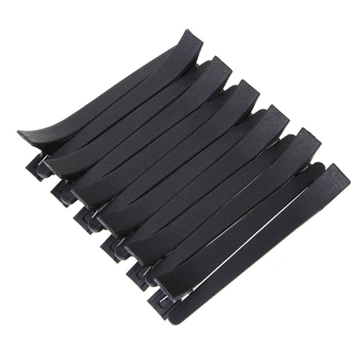 12 Pcs/Set Styling Hairclip Hairstyle Tool Solid Color Plastic Salon Sectioning Grip Clip for Cutting Hair Image 12