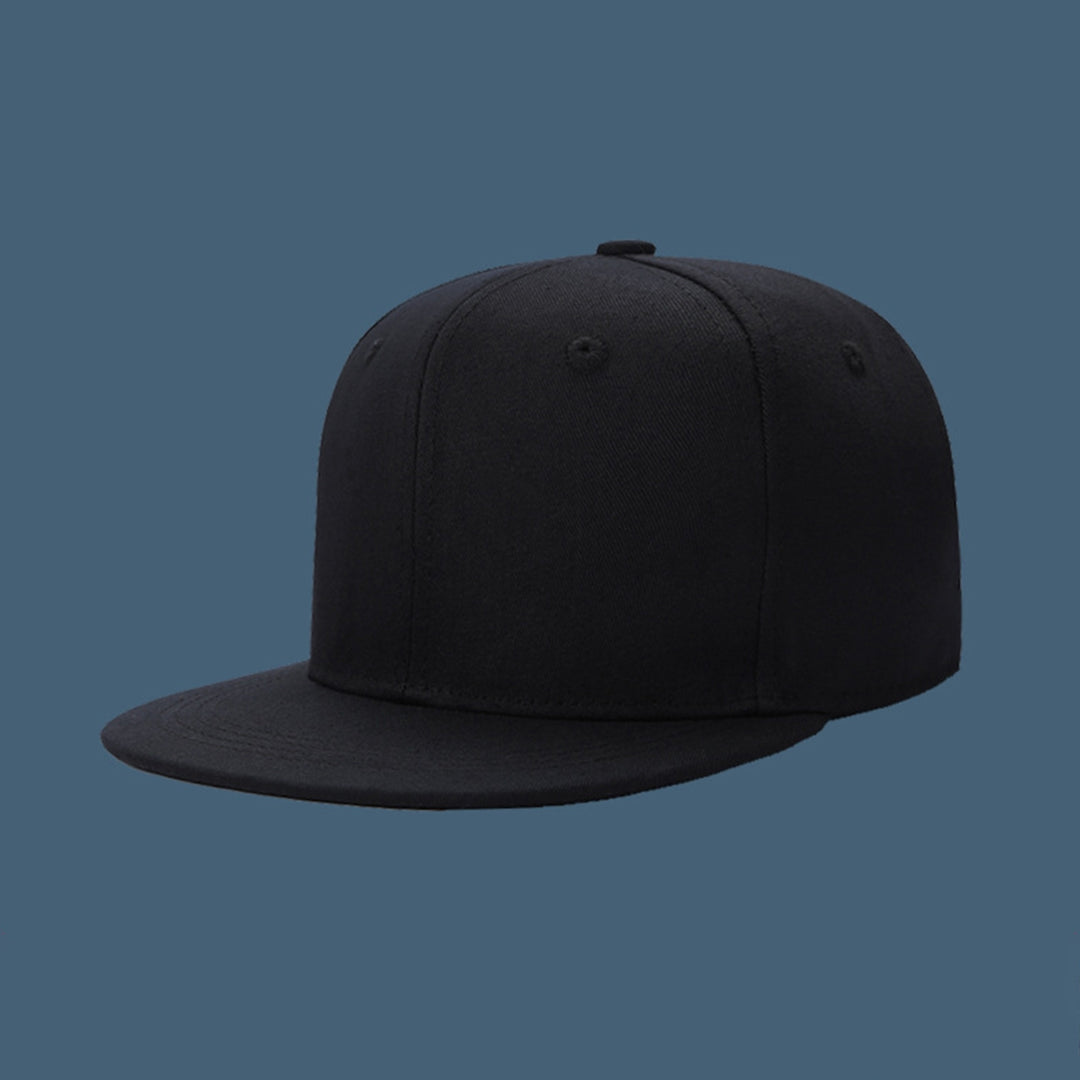 Baseball Cap Extended Brim Hip-hop Style Solid Color Anti-deformed Men Hat for Hiking Image 2