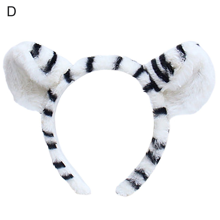 Women Cute Headband Good Flexibility Anti-deform Hair Accessories Cartoon Tiger Hair Hoop for Party Image 4