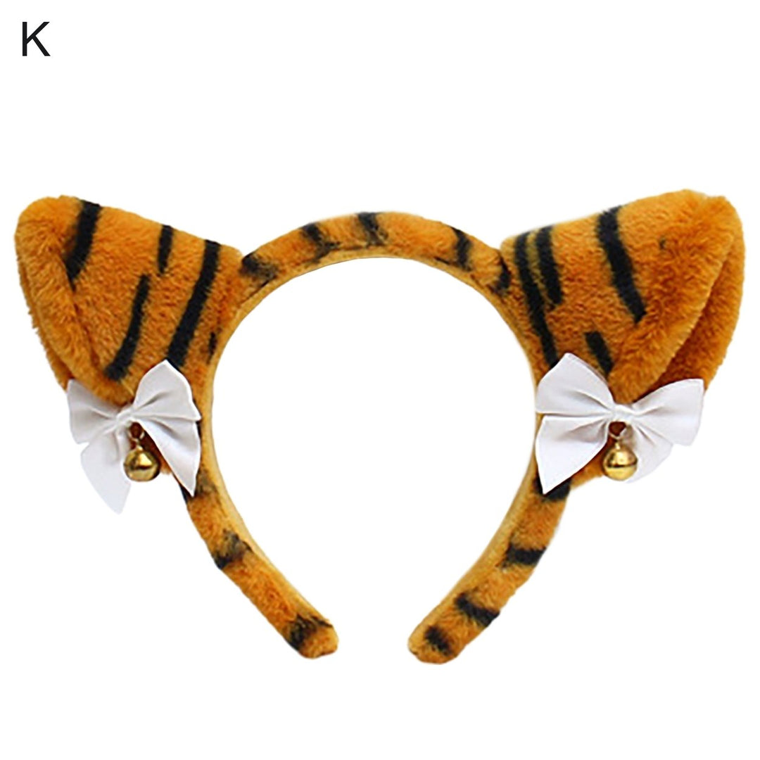 Women Cute Headband Good Flexibility Anti-deform Hair Accessories Cartoon Tiger Hair Hoop for Party Image 1