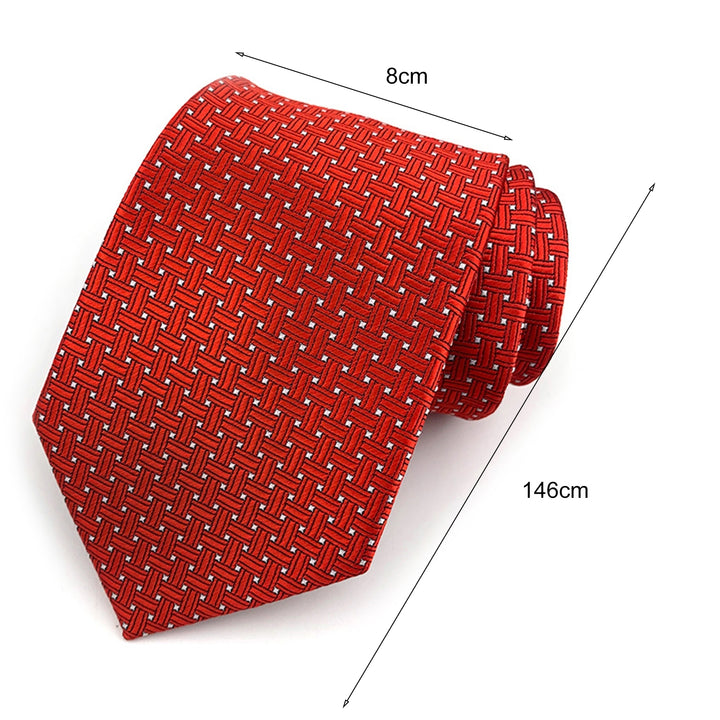 Men Tie Exquisite All Match Accessory Gentleman Plaid Business Tie for Banquet Image 10