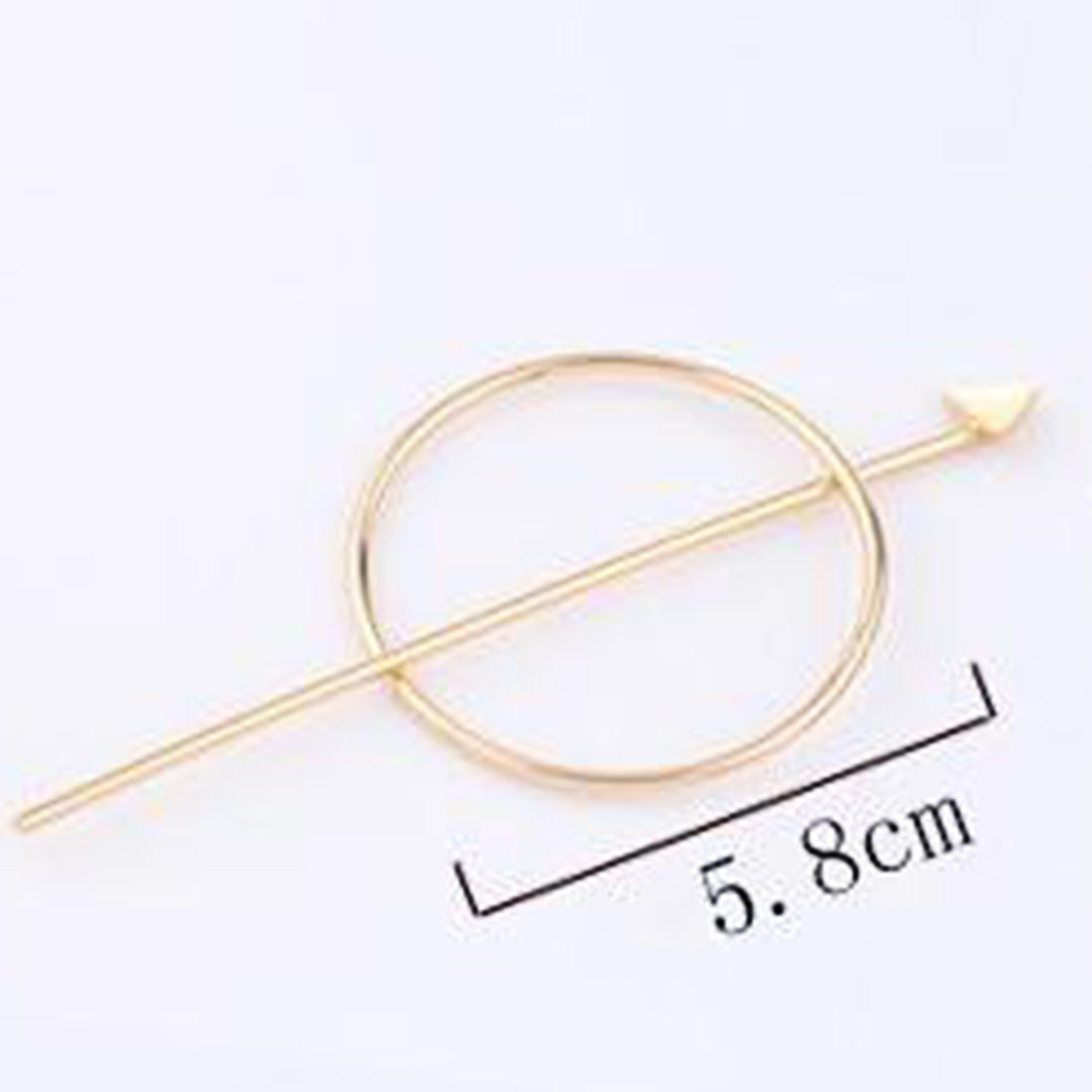 Women Hairpin Geometric Easy to Use Lightweight Bow Knot Hair Barrette for Date Image 11