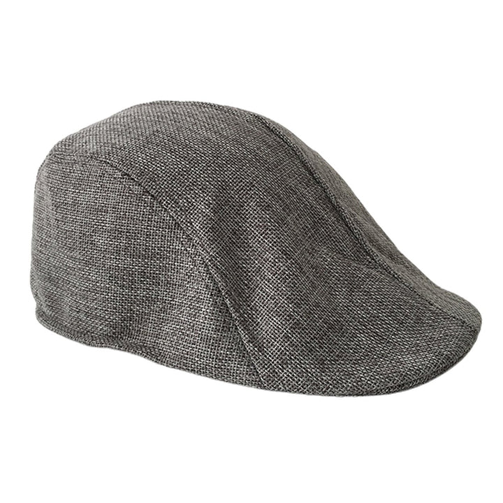 Newsboy Caps Advanced Flat British Western Style Good-looking Design Men Hat for Daily Wear Image 1