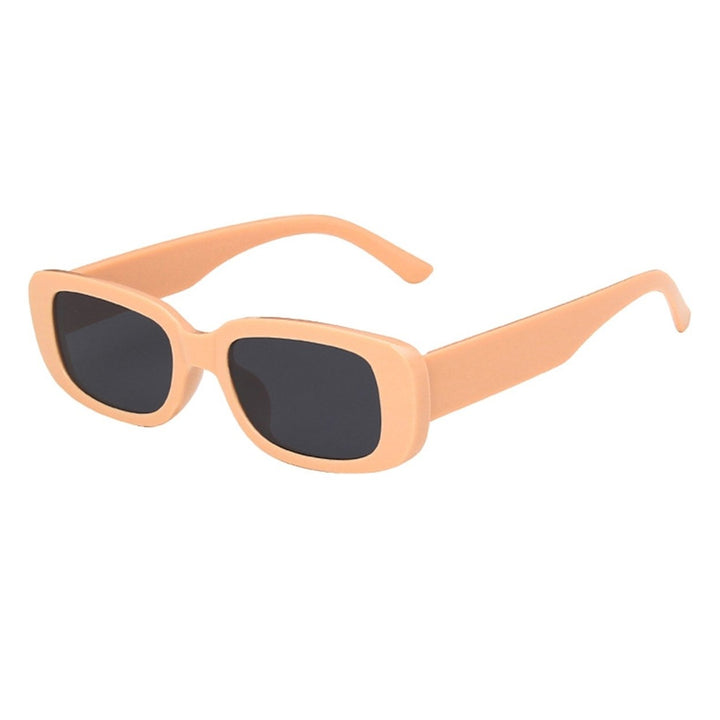 Unisex Sunglasses Eye-catching Solid Construction Resin Women Sunglasses Colorful Square Eyewear for Summer Image 10