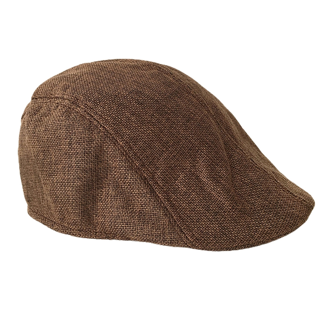 Newsboy Caps Advanced Flat British Western Style Good-looking Design Men Hat for Daily Wear Image 4