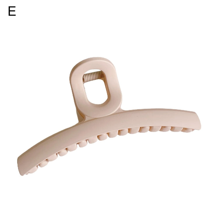 Hair Claws Non-Slip Solid Color Multi Shape Stable Hair Grips for Home Image 1