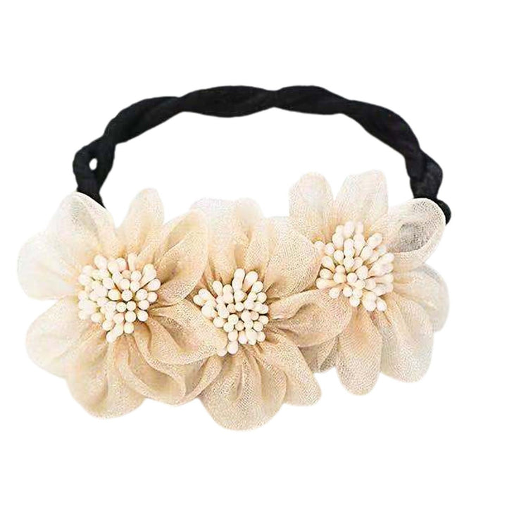 Convenient Simple All-match Meatball Head Hairpin Lady Elegant Chiffon Flowers Bun Hairband Hair Accessories Image 1