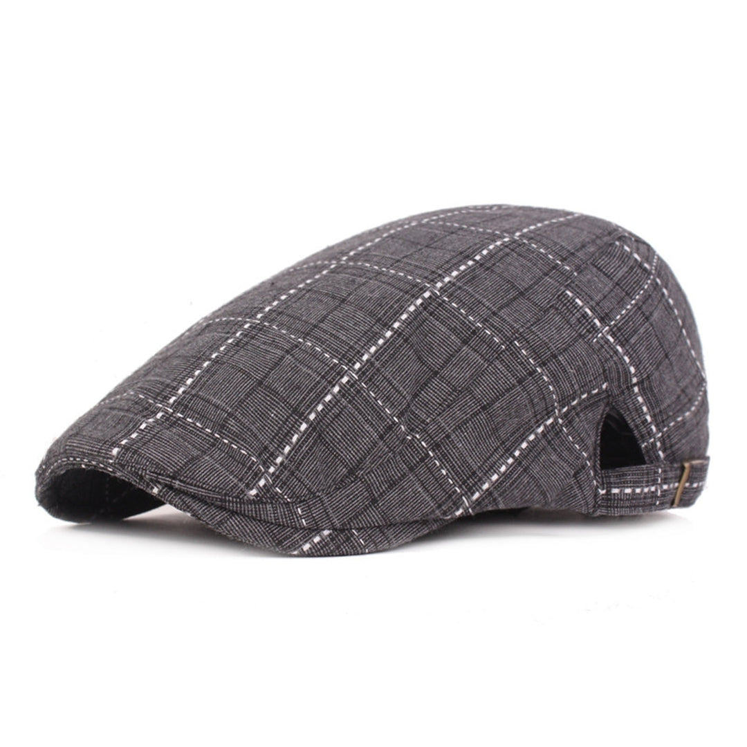 Newsboy Caps British Western Style Portable Good-looking Design Men Hat for Daily Wear Image 1