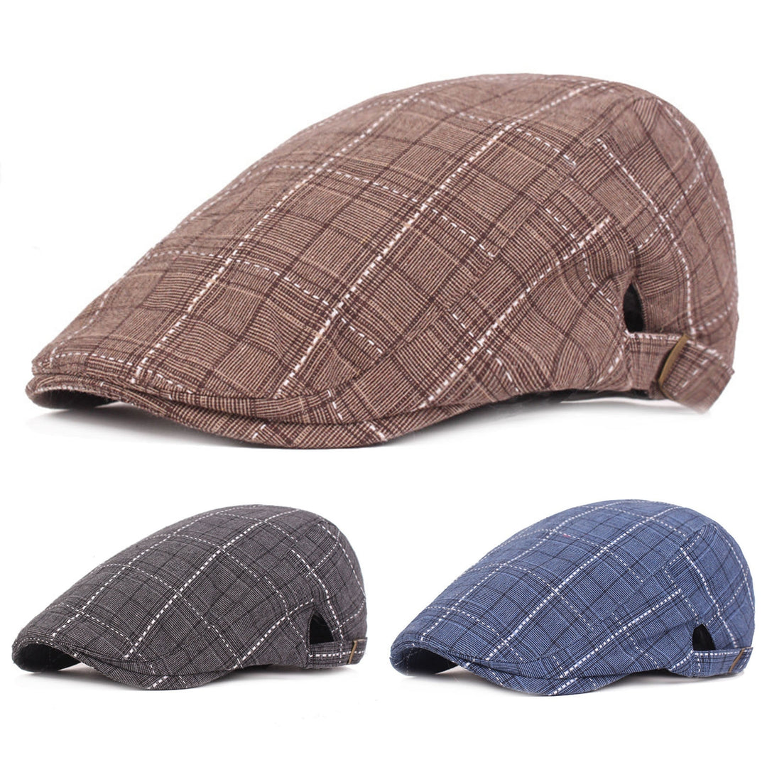 Newsboy Caps British Western Style Portable Good-looking Design Men Hat for Daily Wear Image 6