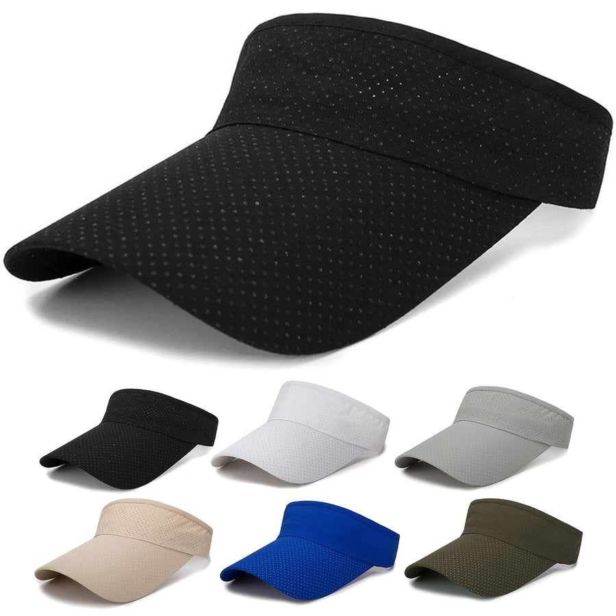 Sunshade Cap Lengthen Brim Lightweight Adjustable Design Empty Top Baseball Hat for Men Women Image 1