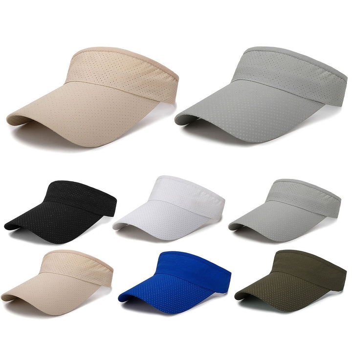 Sunshade Cap Lengthen Brim Lightweight Adjustable Design Empty Top Baseball Hat for Men Women Image 12