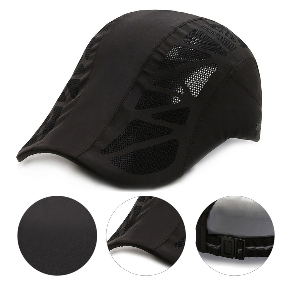 Men Sun Hat Hollow Out Mesh Sun Protection Quick Dry Summer Advanced Hat for Hiking Image 4