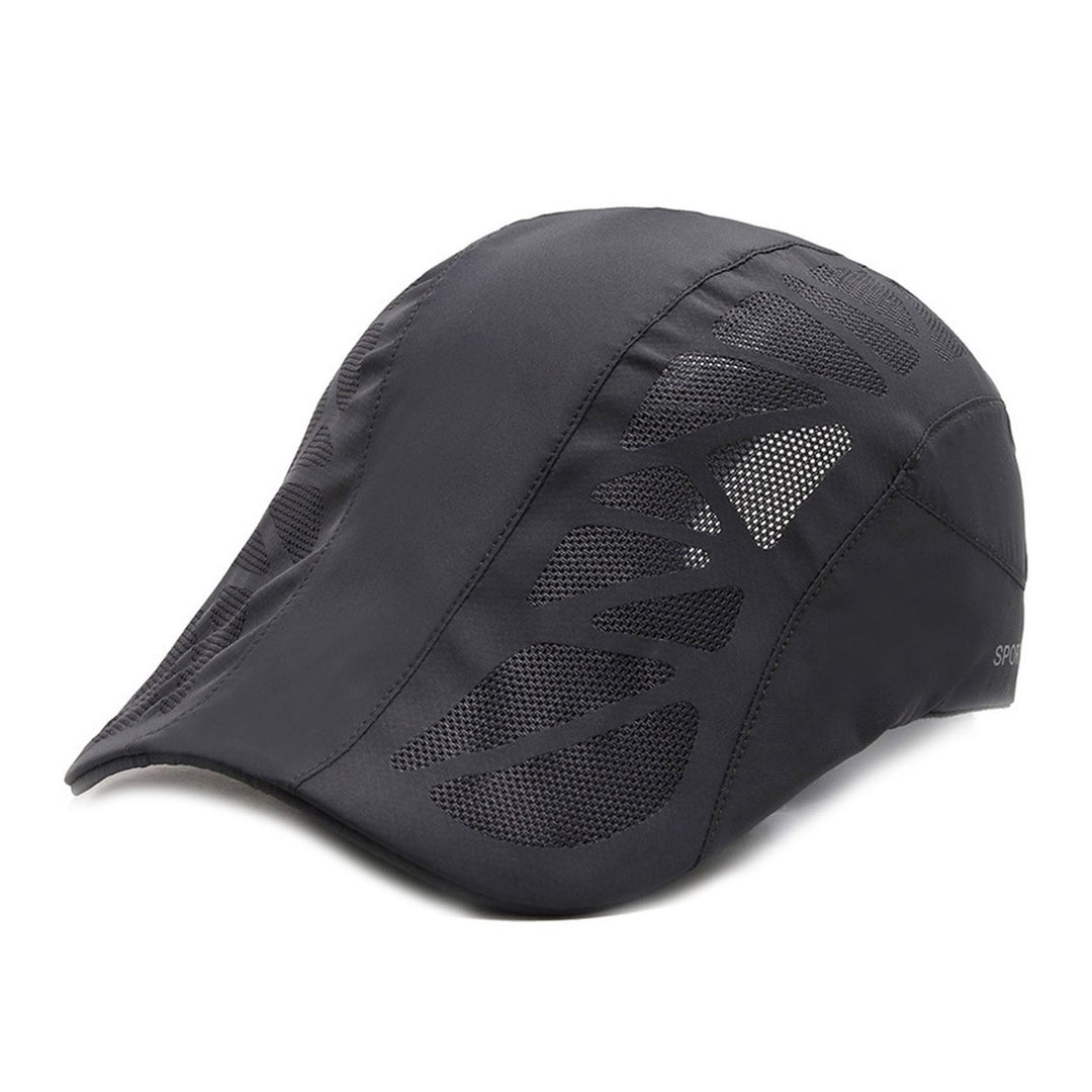 Men Sun Hat Hollow Out Mesh Sun Protection Quick Dry Summer Advanced Hat for Hiking Image 1