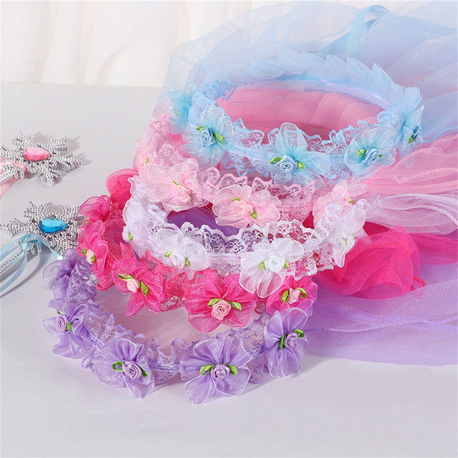 Toddler Headband Eye-catching Delicate Texture Chiffon Baby Girl Headband Infant Photography Props for Party Image 1