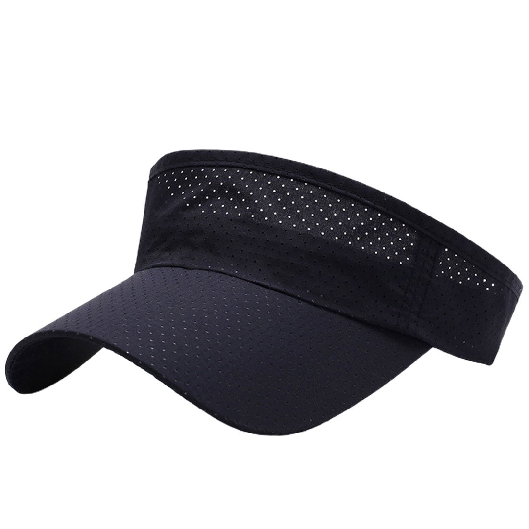 Women Hat Unisex UV Protection Empty Top Sunscreen Tennis Cap for Running Image 1